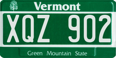 VT license plate XQZ902