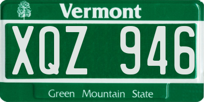 VT license plate XQZ946