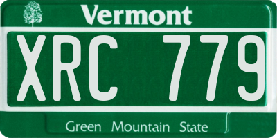 VT license plate XRC779