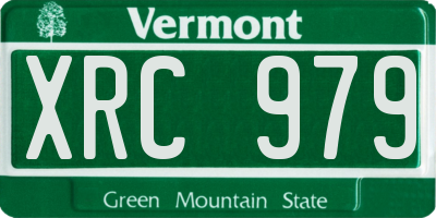 VT license plate XRC979