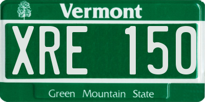 VT license plate XRE150