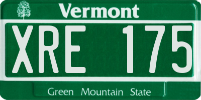 VT license plate XRE175