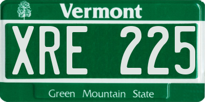 VT license plate XRE225
