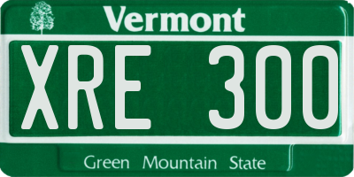 VT license plate XRE300