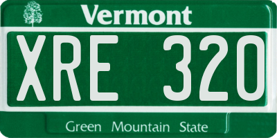VT license plate XRE320