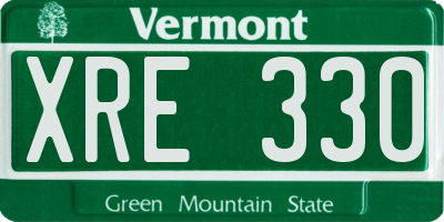 VT license plate XRE330