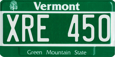 VT license plate XRE450