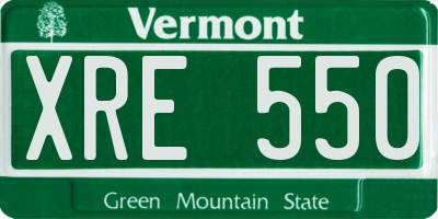 VT license plate XRE550