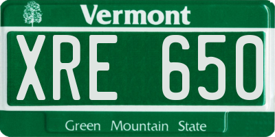 VT license plate XRE650