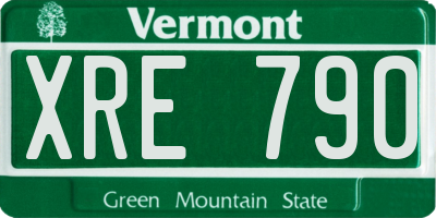 VT license plate XRE790