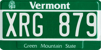 VT license plate XRG879