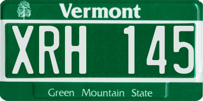 VT license plate XRH145