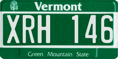 VT license plate XRH146