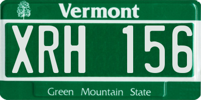 VT license plate XRH156