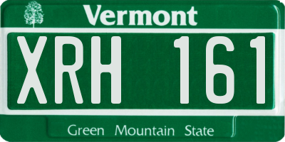 VT license plate XRH161