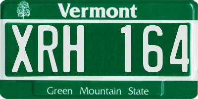 VT license plate XRH164
