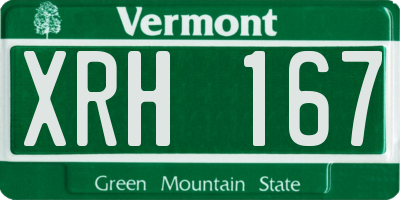 VT license plate XRH167