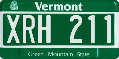 VT license plate XRH211