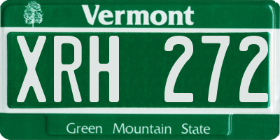 VT license plate XRH272
