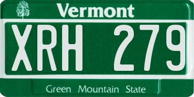 VT license plate XRH279