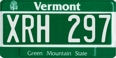VT license plate XRH297