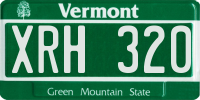 VT license plate XRH320