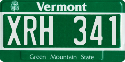 VT license plate XRH341