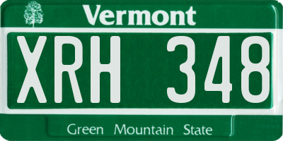 VT license plate XRH348