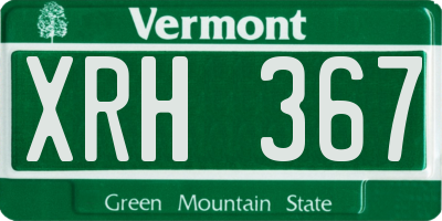 VT license plate XRH367