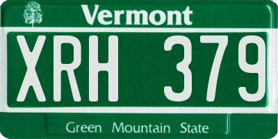 VT license plate XRH379
