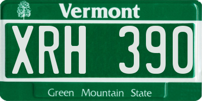 VT license plate XRH390