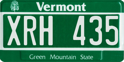 VT license plate XRH435