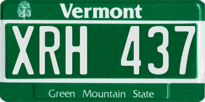 VT license plate XRH437