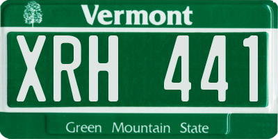 VT license plate XRH441