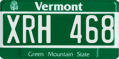 VT license plate XRH468