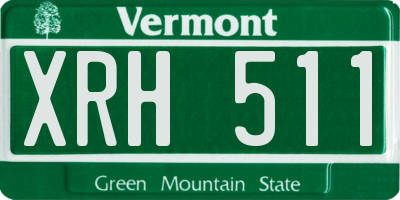 VT license plate XRH511