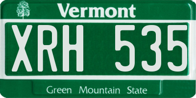 VT license plate XRH535
