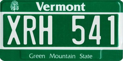 VT license plate XRH541