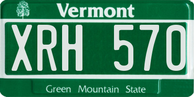 VT license plate XRH570