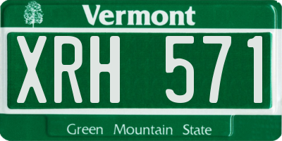 VT license plate XRH571