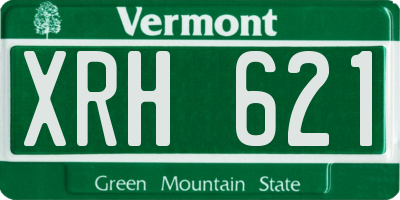 VT license plate XRH621