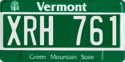 VT license plate XRH761