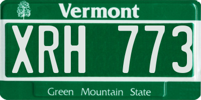 VT license plate XRH773