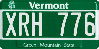 VT license plate XRH776