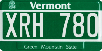 VT license plate XRH780