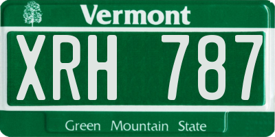 VT license plate XRH787
