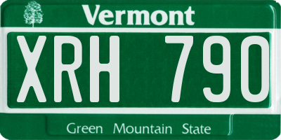 VT license plate XRH790