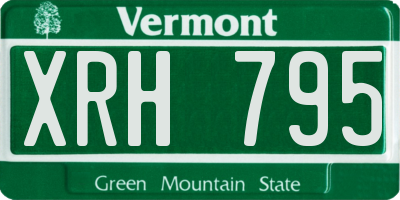 VT license plate XRH795