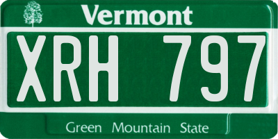 VT license plate XRH797