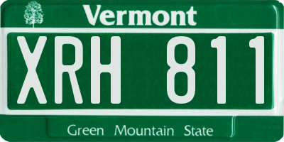 VT license plate XRH811